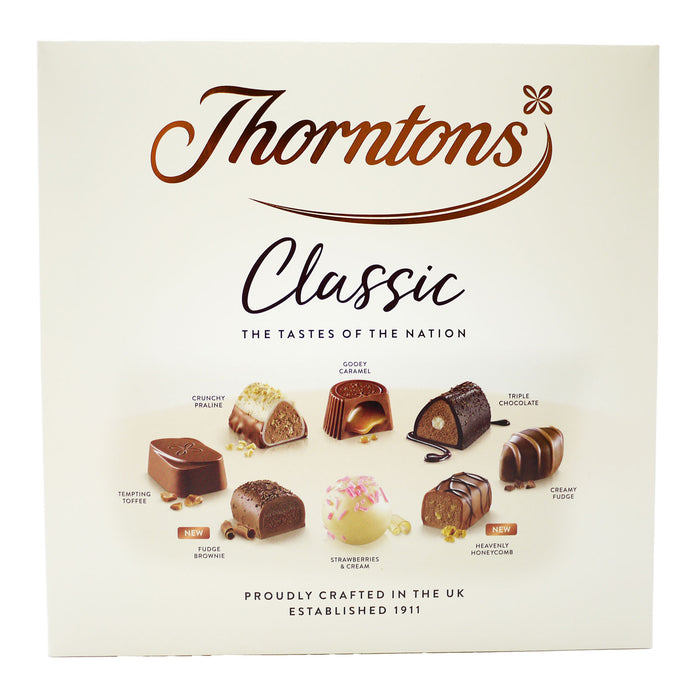 Thorntons Classic Chocolate Box, 262g (Pack of 4) | Assorted Luxury Chocolates for Every Occasion | Perfect for Gifting