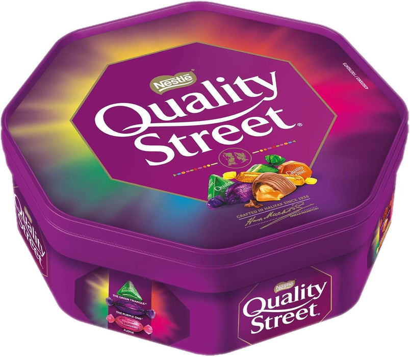 Quality Street Tub 600g| Assorted Selection of Classic Quality Street Chocolates | Perfect for Sharing, Gifting, and Festive Occasions (Pack Of 1 Tub)