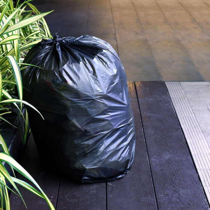 Tidyz Extra Strong Heavy Duty 20 Black Refuse Sacks 50 Litre for Home/Kitchen/Office/Garage/Garden/Workshop