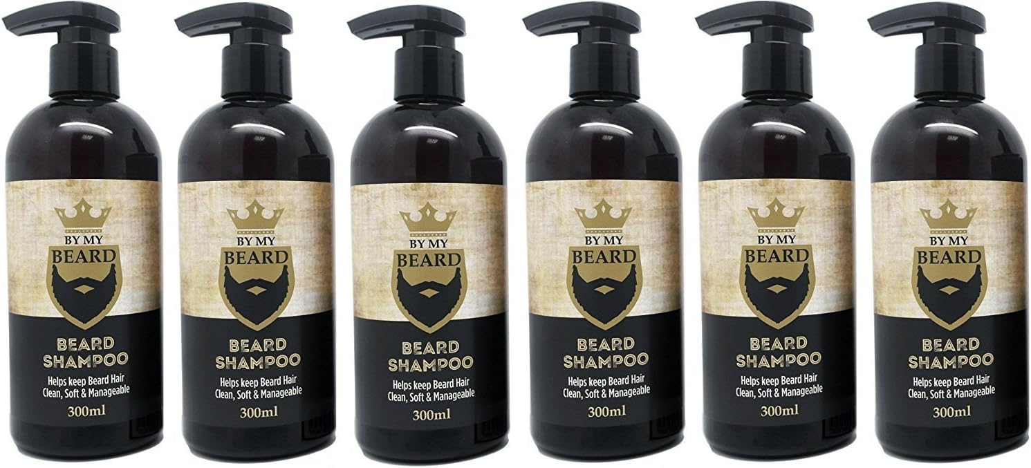 x6 By My Beard- Beard Shampoo Wash Men's Moustache Grooming Care Facial Hair