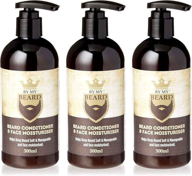 By My Beard Conditioner & Face Moisturizer 300ml x 3, Pack Of 3, Get an all-over beard boost.