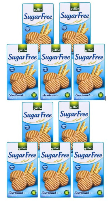 Gullon Shortbread Sugar Free Biscuits 330g x 10